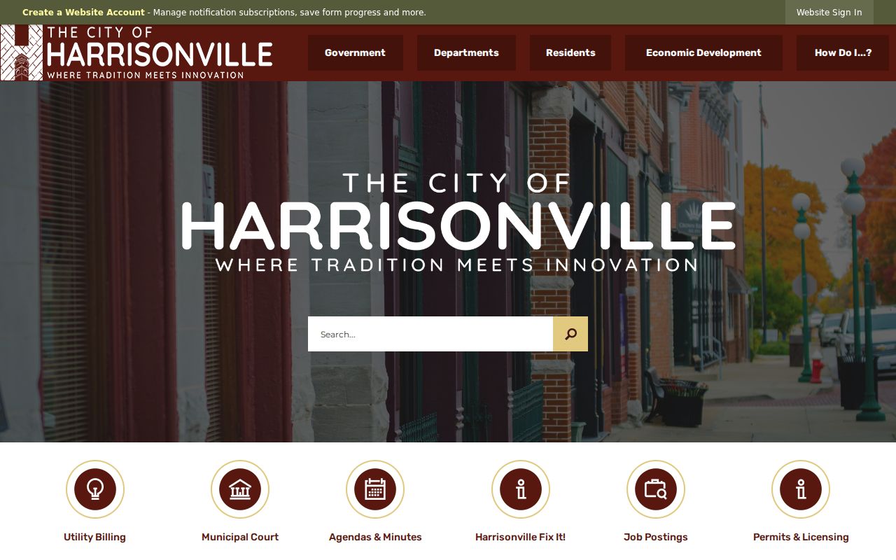 Harrisonville city municipal court docket and local court record context